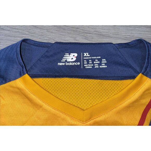 NB New Balance AS Roma 3rd Alternate Jersey Yellow MT130222 Men's XL #22 - Picture 3 of 9